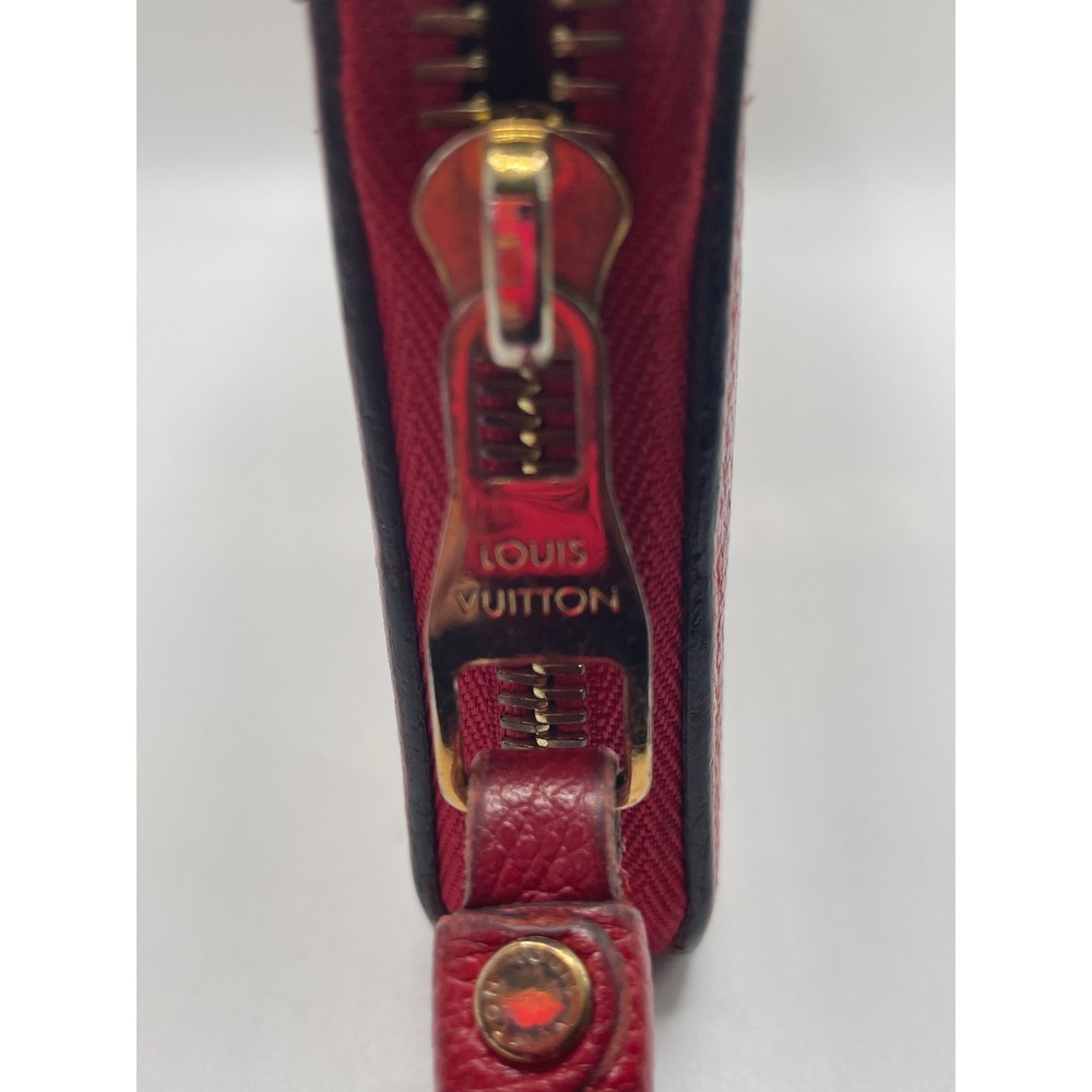 Louis Vuitton Zippy Wallet Cerise Red Monogram Empreinte Leather #850 - Picture 8 of 16